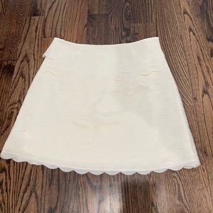 Yumi Kim Cream white scalloped skirt!